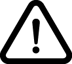 Icon of a warning sign