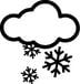 Icon of a snowing cloud