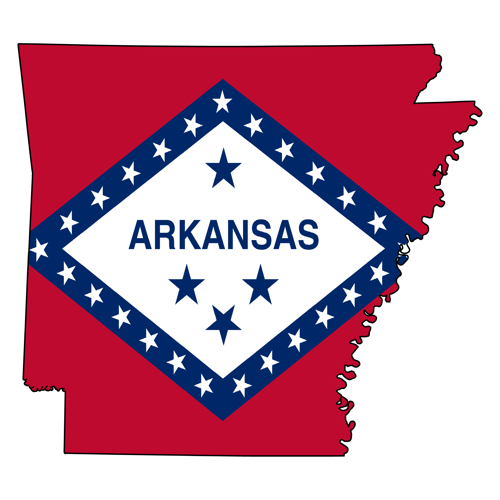 The state flag of Arkansas