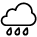 Icon of a rain cloud