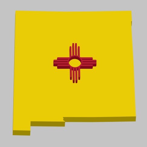 The state flag of New Mexico The state flag of New Mexico