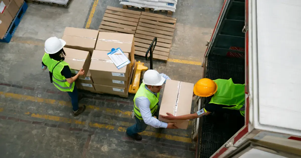 unloading cargo unloading cargo